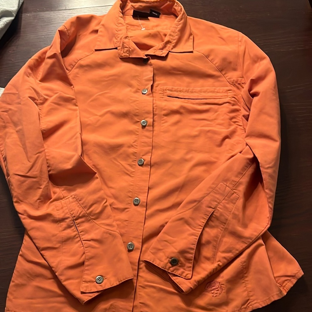 Mountain Hardwear Orange Women's Button Down Shirt